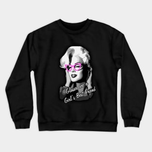 Glasses Are A Girl's Best Friend Crewneck Sweatshirt